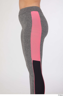 Mia Brown buttock dressed grey leggings sports thigh 0001.jpg